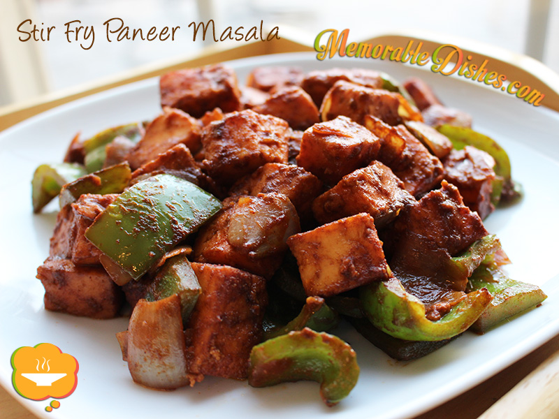 Stir Fry Paneer Masala