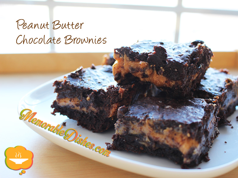 Peanut Butter Chocolate Brownies