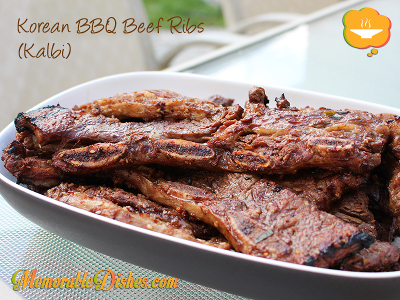Korean BBQ Beef Ribs (Kalbi)