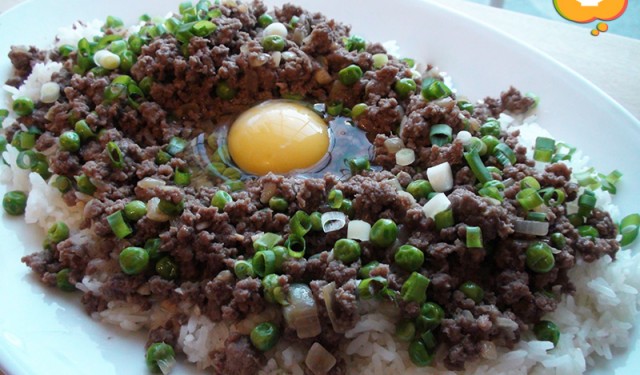 Minced Beef and Egg with Rice