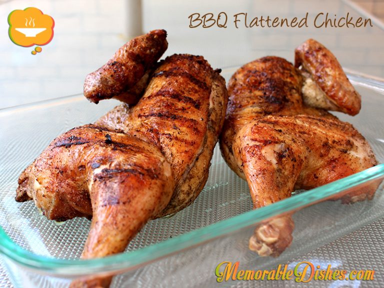 BBQ Flattened Chicken Memorable Dishes